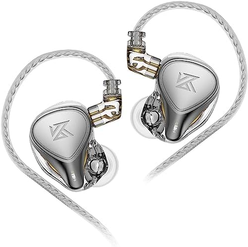 erjigo ZEX Pro Triple Hybrid Driver Hi-Fi In-Ear Earphones with Detachable Silver-Plated Cable (Pearl Finish) – Premium Audiophile Sound, Unmatched Comfort, and Versatile Device Compatibility for Enhanced Listening Experience