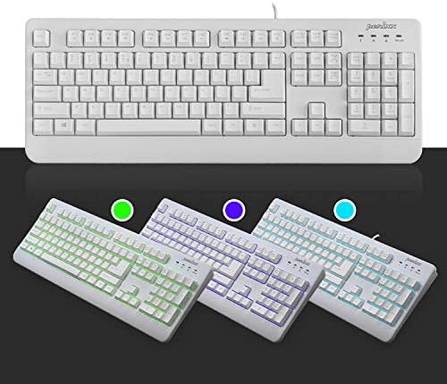 Durable & Washable Perixx PERIBOARD-517 Wired USB Keyboard – IP65 Certified, Ergonomic Design for Home & Office Use, Enhanced Compatibility with Windows & mac OS, Ideal for Quick Cleaning and Hygiene
