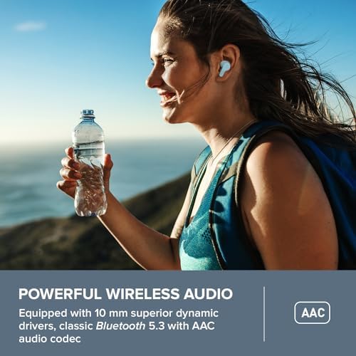 Creative Zen Air Pro Lightweight True Wireless Earbuds with Advanced Active Noise Cancellation and Ambient Mode – Bluetooth 5.3 Connectivity, IPX5 Sweatproof Design, and Up to 33 Hours Battery Life for Unmatched Audio Performance and Comfort