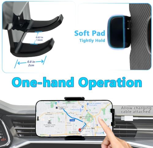 TTMIC 360-Degree Car Phone Holder Mount for Mazda CX-5 (2017-2023) – Secure Smartphone Cradle with Sleek Design for Enhanced Navigation and Connectivity, Perfect for i Phone & Samsung Users – Effortless Installation, Sturdy Construction, Elevate Your Driving Experience Today