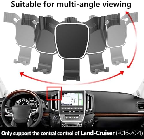 Toyota Land Cruiser 2024-2025 Custom Fit Car Phone Holder – Premium Navigation Bracket for Ultimate Hands-Free Driving Experience – Sleek 360-Degree Rotating Design with Effortless Tool-Free Installation for Enhanced Mobile Accessibility