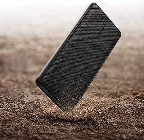 Anker Power Core 10 K Portable Charger – Ultra-Compact 10,000 m Ah Power Bank with Fast USB-C Charging and Power IQ Technology for i Phone, i Pad, and More – Lightweight Travel Essential for On-the-Go Power Solutions