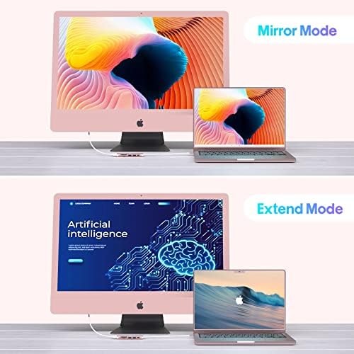 Maximize Your Device Connectivity with Our 7-in-1 USB C Hub to HDMI Adapter – High-Speed Multi-Port Dongle for Mac Book Pro, i Pad Pro, Surface & More – 4 K HDMI Output, 100 W Power Delivery, USB 3.0/2.0, SD/TF Card Readers for Effortless Data Transfer and Enhanced Productivity – Ideal for Professionals & Creatives Seeking Reliable Performance and Seamless Multi-Device Integration