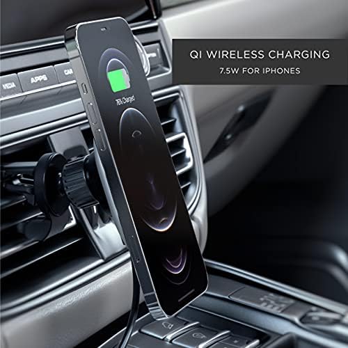 Satechi Magnetic Wireless Car Charger for i Phone – Qi 7.5 W Air Vent Mount for i Phone 16 & 15 Series – Effortless Fast Charging and Hands-Free Navigation Accessory for Ultimate Driving Convenience