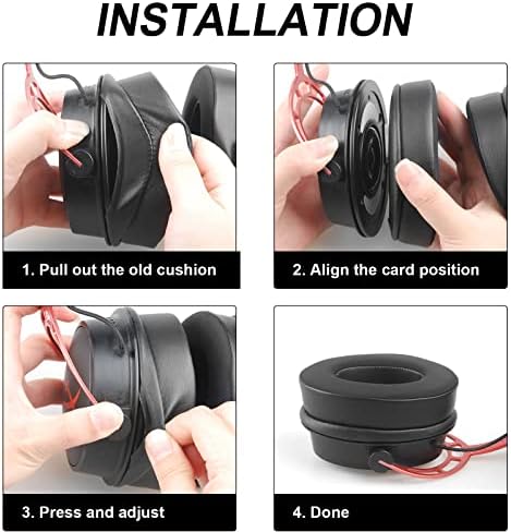 Ultimate Comfort Replacement Ear Pads for Hyper X Cloud II Wireless & Cloud Alpha – Luxurious Velour & Premium Protein Leather with High-Density Foam for Enhanced Gaming Experience – Quick Installation & Sleek Black Design