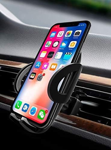 Universal Car Air Vent Smartphone Holder Cradle – 360-Degree Rotating Mount Compatible with i Phone 11 Pro, Samsung Galaxy S Series, Google Pixel & More – Effortless Installation, Secure Grip, Enhanced Viewing Angles for Safe Driving
