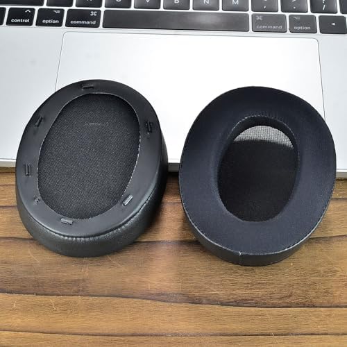 Upgrade Your Sony WH-XB910 N Headphones with Premium Memory Foam Earpads – Noise-Canceling Cushions Featuring Secure Buckle Design for Ultimate Comfort and Sound Isolation in Black – Perfect Replacement for Wired & Wireless Audio Enjoyment