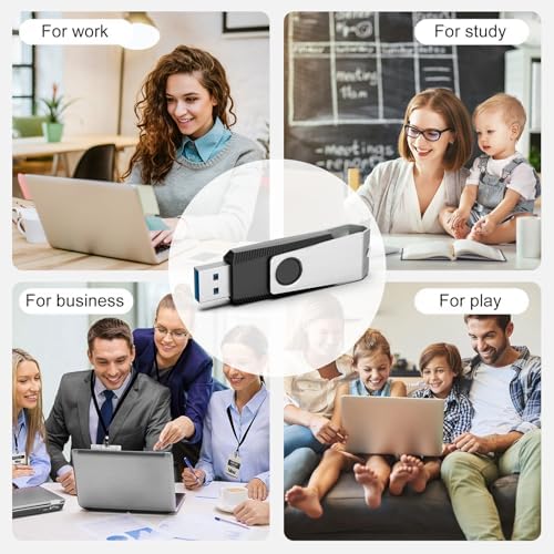 TOPESEL 10 Pack 16 GB USB 2.0 Flash Drives – Sleek Swivel Design for Effortless Data Transfer and Enhanced Compatibility – Ideal for Personal and Professional Use – Reliable Portable Memory Sticks in Classic Black – Perfect for Backups, File Sharing, and On-the-Go Storage