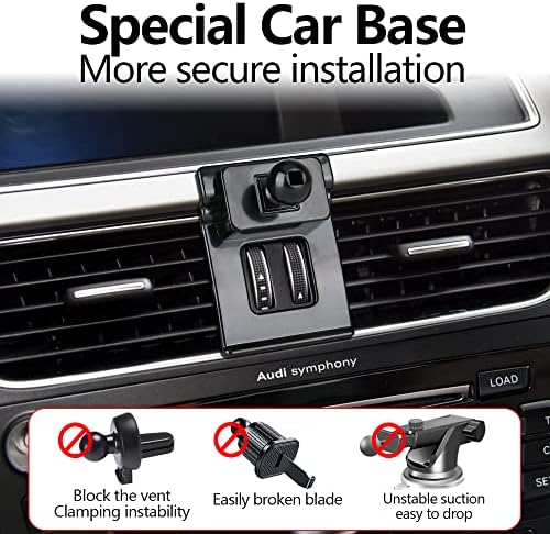 Premium Car Phone Holder Mount for Audi A4, A5, S4, S5, RS4, RS5 & allroad (2009-2016) – Ultimate Mobile Device Bracket with 360-Degree Rotation, Anti-Slip Grip, and Effortless Installation for Safe Driving and Seamless Navigation