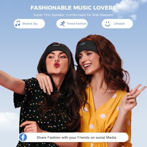 Transform Your Sleep and Workouts with Bluetooth 5.4 Sleep Headband Headphones – Ultra-Thin, Sweat-Resistant Comfort Meets Premium HD Sound for Active Lifestyles and Restful Sleep – Perfect Gift for Fitness Buffs and Music Lovers