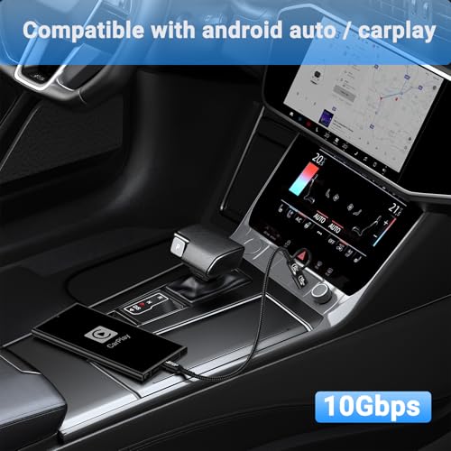 Premium USB A to C Android Auto Cable 3.3 ft [2 Pack] – Fast Charging USB C 3.1 & 20 Gbps Data Transfer for Seamless Connectivity with i Phone 16, Galaxy S23, Pixel 9 Pro – Enhanced Durability & Versatile Use for Car Play and Navigation