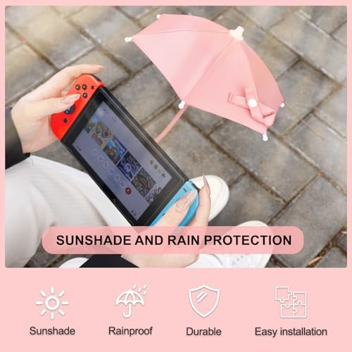 Ultimate Magnetic Umbrella Phone Stand for Outdoor Use – Adjustable Sun Shade Shield for i Phone 16/15/14/13/12 Pro Max, Samsung & Google Devices – Detachable Ring Grip for Enhanced Control – Heat-Resistant Design for Durability – Effortless Magnetic Setup – Car Mount Compatible – Elevate Your Mobile Experience in the Sun