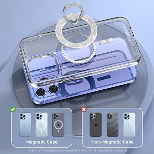 Revolutionary MINDSKY Mag-Safe Phone Grip & Stand for i Phone 12/13/14/15 Series – 360° Dual-Arm Adjustable Kickstand with Superior Magnetic Support – Lightweight, Durable Design for Enhanced Drop Protection – Effortless Hands-Free Use & Easy Wireless Charging Compatibility