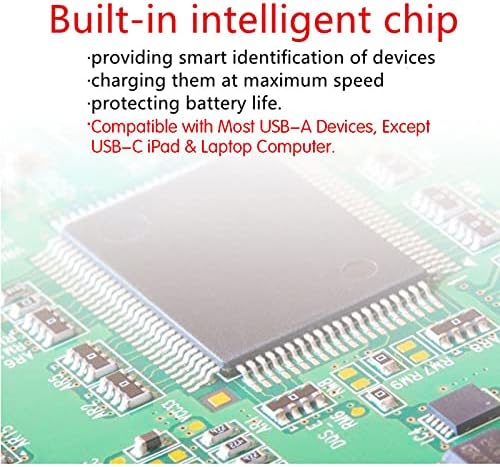 COSOOS 81 W PD USB-C Charging Station – High-Power Multi-Device Fast Charger with 3 x 20 W Ports and 6 Versatile Cables for Instant Mobile Power – Compact USB Hub for Effortless Charging at Home or Office with Enhanced Overheat Protection and Smart Safety Features