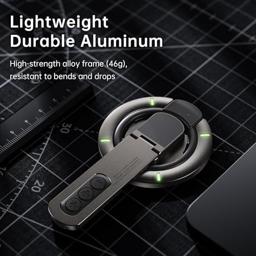 Versatile Magnetic Phone Grip and Adjustable Kickstand for i Phone 16/15/14/13/12 Series – Removable, Double-Sided Holder for Secure Handling and Hands-Free Viewing Solutions