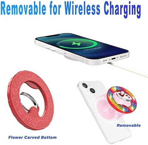 Magnetic Phone Ring Holder Stand – Adjustable Finger Grip with Enhanced Stability and Style for i Phone 12-15 Series – Collapsible Kickstand with Superior 80% Magnetic Strength, Sleek Blue Design for Wireless Charging Compatibility – Ultimate Protection and Versatile Angle Adjustment for Seamless Use