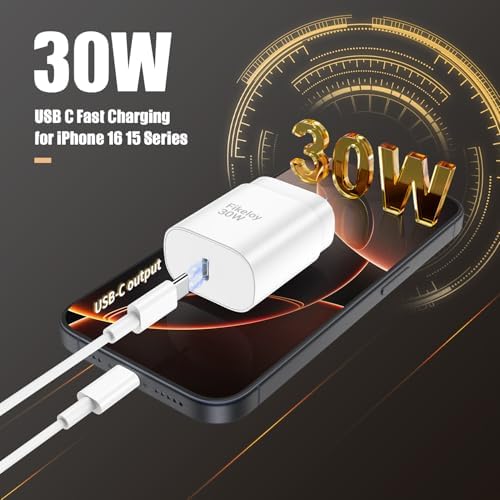 Experience lightning-fast power with the i Phone 16, 15 Pro Max 30 W USB-C Charger Block – the ultimate fast charging solution for your devices. This advanced charger is engineered for efficiency, delivering rapid power-ups to your i Phone 16, 16 Pro Max, 15, 15 Pro Max, 15 Plus, i Pad, and Galaxy S24. Equipped with versatile 3, 6, and 10 FT Type C cables, this charger adapts to your lifestyle, providing the flexibility you need while keeping your devices charged. Enjoy enhanced compatibility with a wide range of electronics, ensuring a seamless charging experience across your tech ecosystem. Constructed from premium materials, this durable charger withstands everyday use, making it an essential companion for your charging routine. Say goodbye to long charging times and embrace the reliability of our fast charging capabilities—stay connected and powered anywhere, anytime with this indispensable accessory. Perfect for home, office, or travel, this charger elevates your power management experience to new heights.
