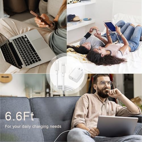 Revitalize Your Charging Routine with the 5 Ft USB C Fast Charging Cable for i Pad 9 th Generation (2021) – Includes 20 W Wall Adapter for Lightning Speed and Efficiency – Premium Quality USB C to Lightning Cord for Optimal Device Performance – Sleek White Aesthetic Perfect for Home and Office Use – Durable Design for Long-Term Reliability and Enhanced Compatibility with A2602, A2603, A2604, A2605 Models
