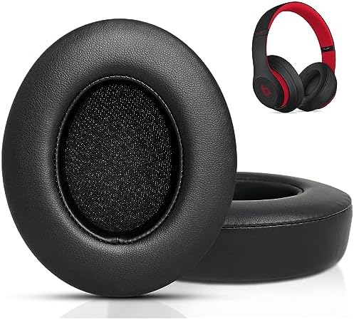 GVOEARS Premium Replacement Ear Pads for Beats Studio 2 & 3 – Ultra-Comfort Memory Foam Cushions with Strong 3 M Adhesive for Reliable Fit – Titanium Grey – Revitalize Your Audio Experience with Enhanced Noise Isolation and Seamless Compatibility