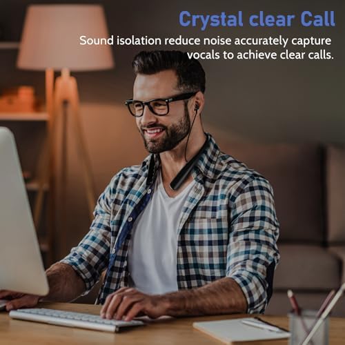 Revolutionary Neckband Bluetooth Earbuds with Bluetooth 5.3 – 80-Hour Playtime, IPX6 Waterproofing for Ultimate Durability, Immersive Deep Bass Sound, Magnetic Storage for Hassle-Free Use – Perfect for Gym, Running, and Travel Enthusiasts