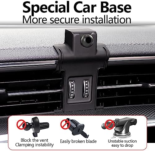 Audi-Compatible UNQIN Car Phone Holder Mount – 360° Rotation Smartphone Bracket for A6, A7, S6, S7, RS6, RS7 & Allroad (2012-2018) – Ultimate Hands-Free Navigation & Stylish Interior Solution – Easy Tool-Free Install, Durable Design, Adjustable Viewing Angles for Enhanced Safety