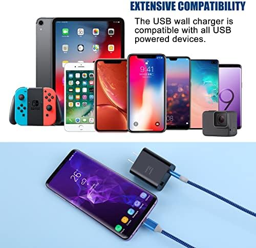 Costyle Dual Port USB Wall Charger – 3 Pack 30 W Quick Charge 3.0 Power Adapter for i Phone 12/11/XR/X/SE & Samsung Galaxy S9/S10/S20 – Compact Fast Charging Solution with Overheat Protection for Home & Travel