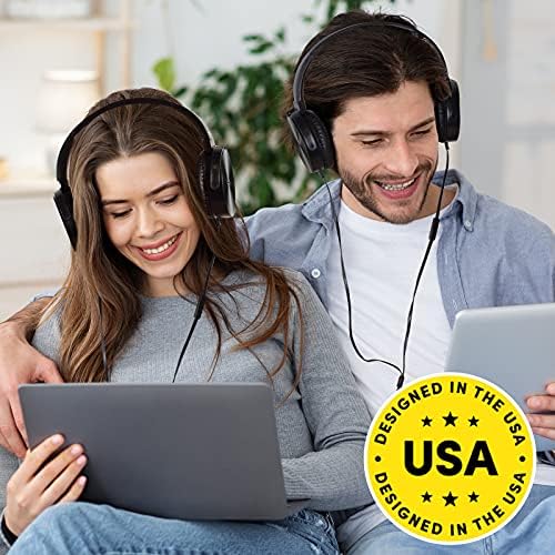 Transform Your Classroom Experience with Colorful Wired Headphones – 5-Pack Earphones with Microphone for K-12 Learning, Noise Isolation, and Comfort for Engaging Virtual Classes and Meetings