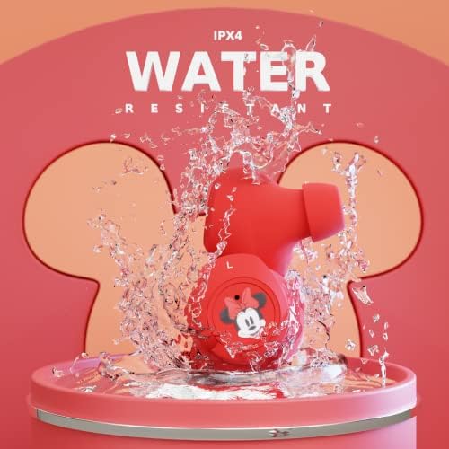 Discover the Magic of Mickey Mouse with Wireless Bluetooth Earbuds – Premium Sound Quality, Ergonomic Design, and 30 Hours Playtime – Perfect for Disney Enthusiasts and Gift Giving – Universal Compatibility for All Devices Including Smartphones and Tablets