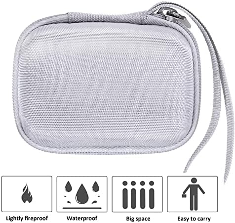 Khanka Protective Hard Case for Anker 45 W Wall Charger & 20 W Portable Charger – Ultimate Travel Companion for Anker 521 Power Bank (Power Core Fusion) – Lightweight Shockproof Design, Modern White Finish, Secure Zipper Closure for Enhanced Portability and Device Safety