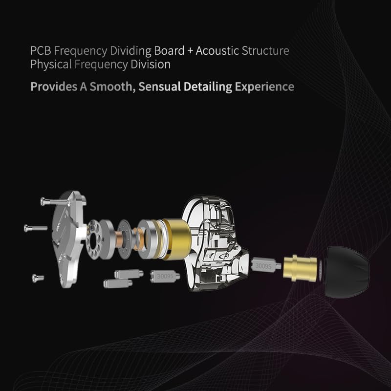 Revolutionize Your Audio Journey with keephifi KZ ZS10 Pro IEM Earphones – Featuring 4 Balanced Armature & 1 Dynamic Driver for Superior Sound Clarity, Durable Stainless Steel Design, and Detachable 2-Pin Cable – Striking Purple Finish with Integrated Mic for Effortless Communication – Noise-Isolating In-Ear Headphones for Unmatched Comfort and Versatile Device Compatibility