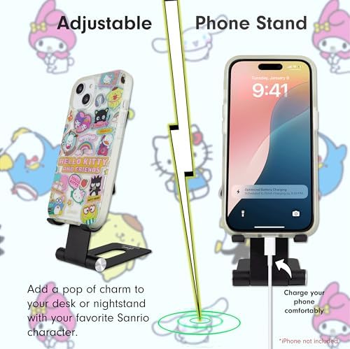 Sonix x Sanrio Character Phone Stand | Adjustable Cell Phone Holder, Desk Stand, Dock | Hello Kitty Classic – Enhanced Compatibility and Speed