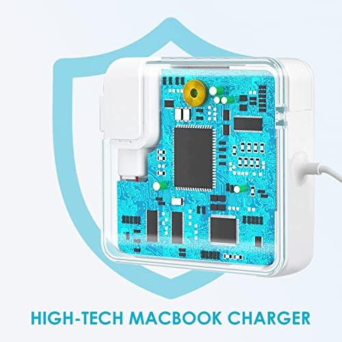 High-Performance 85 W Mac Book Pro Charger with T-Tip Magnetic Connector – Compatible Replacement Power Adapter for 13″ to 15″ Retina Models Post-2012 – Fast Charging, Enhanced Safety Features & Portable Design for Home or Travel