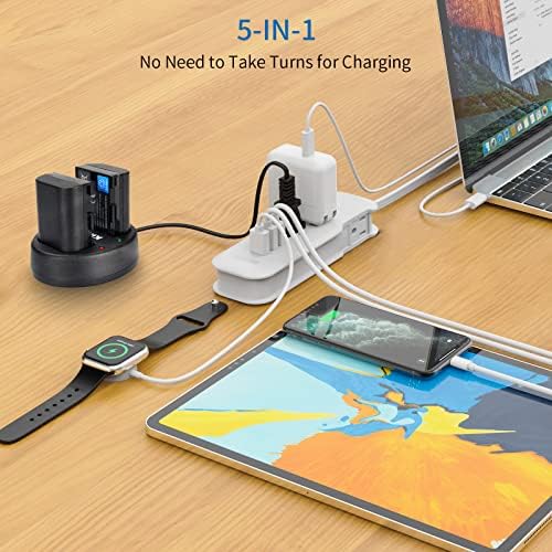 Compact Travel Power Strip with USB Ports – NTONPOWER 2 Outlets & 3 USB Charging Station, 15-Inch Short Extension Cord for Hotels, Airports, and Cruise Ships – Sleek White Design for Ultimate Portability and Enhanced Device Compatibility