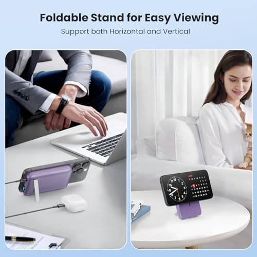 Advanced Magnetic Wireless Power Bank – 10800 m Ah Portable Charger with Foldable Stand, LED Battery Indicator, and 25 W Fast Charging for i Phone 16/15/14/13/12 Pro/Pro Max/Plus – Ultimate Compatibility and Convenience