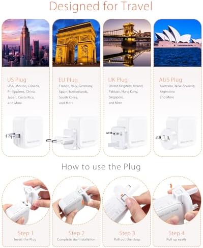 Power Up Anywhere: 100 W Ga N USB-C Wall Charger with 4 Ports for Fast Charging – Compact and Portable Travel Adapter for i Phone 16 Series, Tablets & Mac Book Laptops – Enhanced Efficiency and Safety Technology