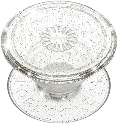 Mag Safe-Compatible Glitter Pop Socket Phone Grip & Stand – Stylish Clear Kickstand for Secure Wireless Charging and Effortless Media Viewing, Essential Cute Accessory for Enhanced Mobile Experience