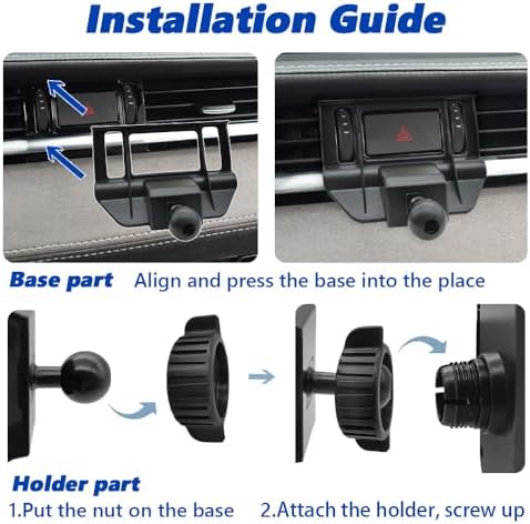 Mazda 6 2016-2017 Car Phone Mount – Thick Case Compatible Mobile Holder for Seamless Navigation and Hands-Free Use, Enhanced Air Vent Design for All Phone Sizes, Durable and Secure Cradle for Safe Driving