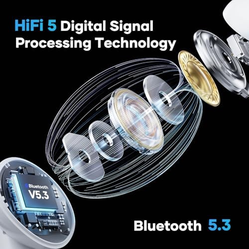 Linklike Premium Noise Cancelling Earbuds with Advanced 3-Mode Smart ANC – Unmatched Hi-Fi Sound with Deep Bass, 48.6 Hours of Playtime, Ergonomic Comfort for All-Day Wear, AI-Enhanced Call Clarity, Bluetooth 5.3 for Flawless Connectivity & Touch Controls – Ideal Solution for Audiophiles and Professionals