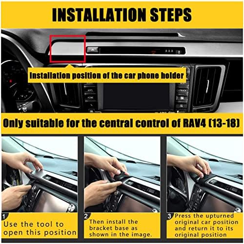 Revolutionize Your Driving Experience with the Custom Magnetic Car Phone Holder for Toyota RAV4 (2013-2018) – Hands-Free Navigation & Adjustable Stand for All Smartphones, Including i Phone – Superior Stability and Easy Installation for Ultimate Safety and Convenience