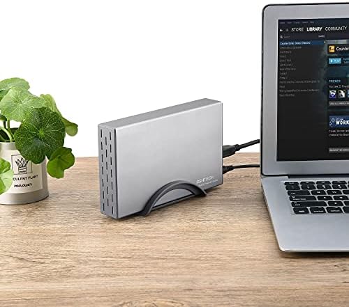 RSHTECH 3.5-Inch Aluminum USB 3.1 Gen 1 HDD Enclosure with Type C to SATA Connectivity – Ultra-Fast External Dock Case for 16 TB Drives, Perfect for SSD and HDD Data Management, Quick Setup & Enhanced Durability