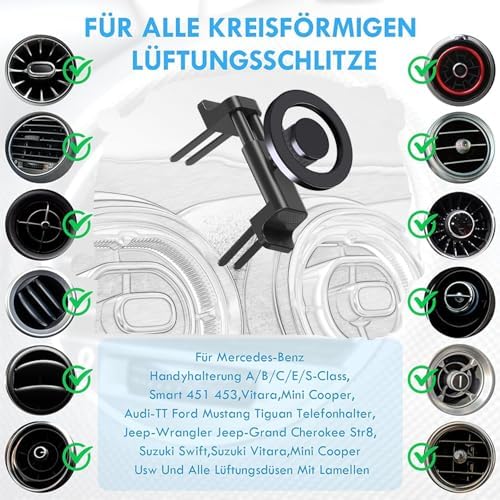 Premium Car Vent Phone Mount for Mercedes Benz & Mini Cooper – Secure, Adjustable Cradle with 360-Degree Rotation for Ultimate Convenience and Safety on the Road – Perfect Smartphone Holder for GLA, GLC, GLE, GLS, GLB-Class, C/E/S/B/A-Class, W205/W206 Models – Effortless Tool-Free Installation & Enhanced Compatibility for All Phone Sizes – Elevate Your Driving Experience with This Essential Accessory