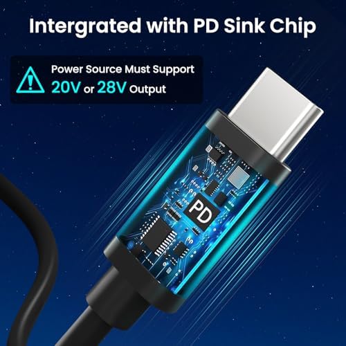 Experience Unmatched Connectivity with the Bar Baren 6.56 FT Starlink USB C Cable – Enhanced Performance for Starlink Mini with LED Indicator and Waterproof Design, Ideal for 60 W+ Power Banks and Outdoor Use – Elevate Your Internet Experience Today!