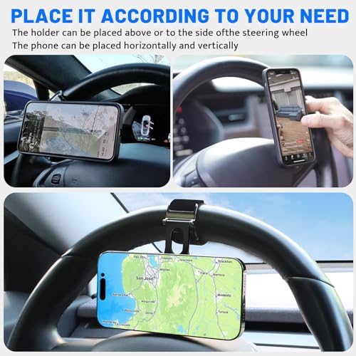 Revolutionary Magnetic Phone Holder for Car – Multi-Functional Steering Wheel Mount with Robust Magnet for Secure Hands-Free Navigation – Adjustable Strap Perfect for Gym, Stroller, and Shopping Cart – Seamlessly Compatible with Mag Safe & Universal Smartphones – Unmatched Convenience and Safety for Your Active Lifestyle