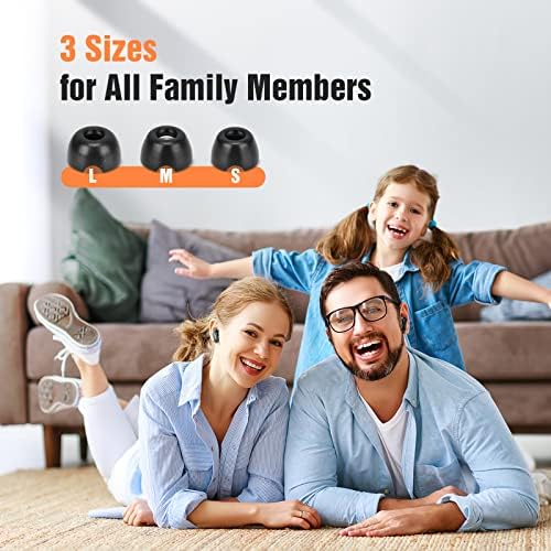 Upgrade Your Audio Journey with Premium Memory Foam Eartips for Bose Quiet Comfort II & Ultra Earbuds – Unmatched Noise Isolation, Comfortable Anti-Slip Fit, Ideal for Charging Case, Pain-Free Listening Experience, Available in S/M/L Sizes (Black) – Elevate Your Sound with Exceptional Earbud Enhancements
