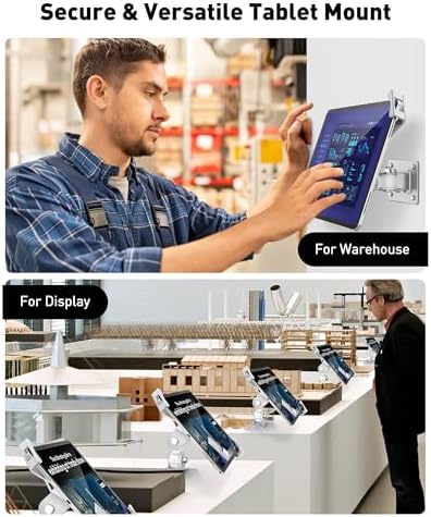 Transform Your Business Environment with Above TEK 360° Rotating Anti-Theft Tablet Wall Mount – Secure Holder for 7″-11″ i Pads & Galaxy Tabs – Sleek Black Finish for Enhanced Customer Engagement & Safety Solutions
