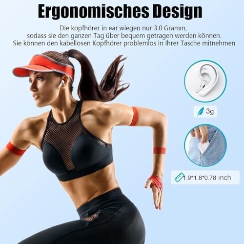 Next-Generation Bluetooth 5.3 Wireless Earbuds – Immersive Deep Bass & Cutting-Edge Noise Cancelling for an Enhanced Audio Experience – 30-Hour Playtime with Ultra-Lightweight Comfort – Seamlessly Compatible with i Phone & Android for Active Lifestyles