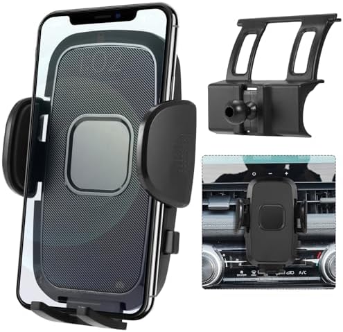 Premium 360° Adjustable Car Cell Phone Holder Mount for Toyota RAV4 (2019-2024) – Perfect Fit for XLE, Adventure, TRD Off-Road, Limited & Hybrid XSE Models – Essential Smartphone Accessory for Hands-Free Navigation & Safety – Easy Tool-Free Installation & Sturdy Design for Secure Use on Bumpy Roads – Elevate Your Driving Experience with Enhanced Compatibility & Sleek Aesthetics