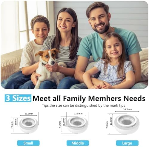 Revolutionize Your Air Pods Pro Listening Experience with Premium Memory Foam & Silicone Replacement Ear Tips – Superior Noise Isolation & Dust Defense, USB-C-Compatible, Tailored Fit in 3 Sizes (Small/Medium/Large) for Ultimate Comfort and Enhanced Sound Quality