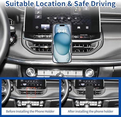 Innovative Jeep Compass Phone Mount (2022-2025) – 360-Degree Anti-Shake Cradle for All Smartphones, Ultimate Navigation Holder for Safe Driving, Easy No-Tool Installation, Durable Auto Accessory for Enhanced Travel Experience