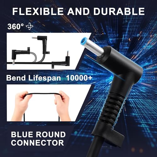 65 W Compact USB-C Charger for HP Laptops – Rapid Power Delivery with Intelligent Safety Features – Lightweight Travel Adapter for HP Envy, Elitebook, Spectre x360, and More – Versatile Output Options (5 V-20 V) for Maximum Efficiency – Reliable Over-Current, Over-Voltage & Short Circuit Protection – Ideal for On-the-Go Professionals and Students – Durable Design Ensures Long-Lasting Performance – Effortless Compatibility with Multiple HP Models Including Probook, Chromebook, and Zbook Firefly – Your Essential Companion for Seamless Connectivity and Productivity – Backed by Comprehensive After-Sales Support for Worry-Free Experience